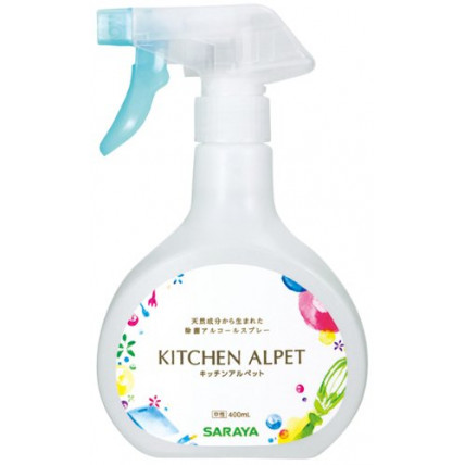 Saraya ''Kitchen Alpet'' antibacterial detergent for kitchen surface and dishes 400ml
