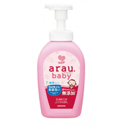 Saraya "Arau Baby" bubble nursing bottle washing-up detergent 500ml