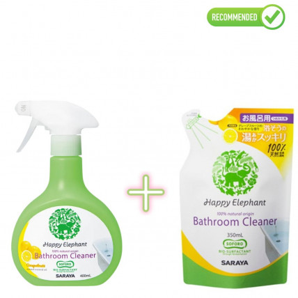 Saraya Happy Elephant Środek czyszczący do wanny 400ml + uzupełniacz 350ml