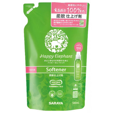 Saraya Happy Elephant Płyn do zmiękczania tkanin, uzupełnienie 540ml