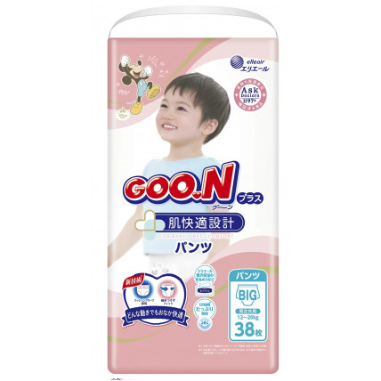 Goo.N (GooN) Diapers-panties for sensitive skin PBL 12-20kg 38pcs