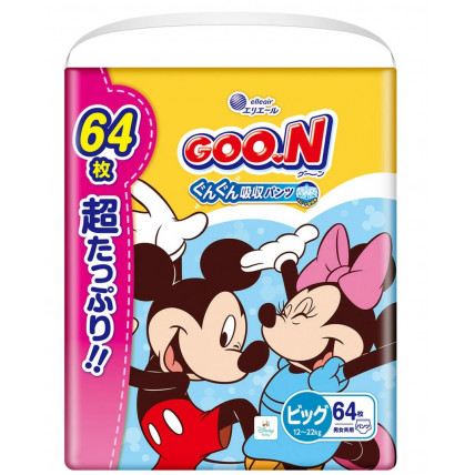 Goo.N Plus Disney Pieluchomajtki PBL 12-22 kg 64szt Goo.N Plus Disney Pieluchomajtki PBL 12-22 kg 64szt
