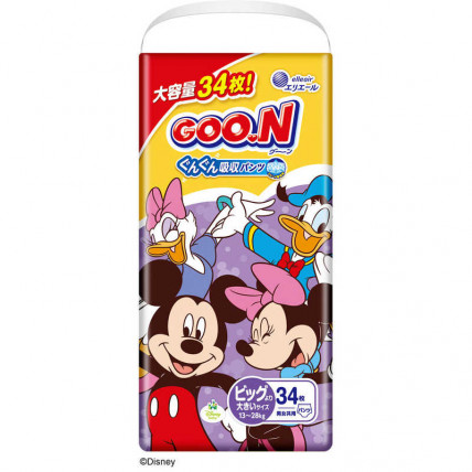 Goo.N Plus Disney Pieluchomajtki BIG 13-28 kg 34szt Goo.N Plus Disney Pieluchomajtki BIG 13-28 kg 34szt