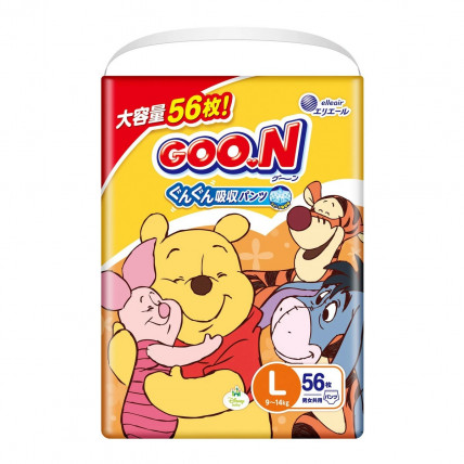 Goo.N Plus Disney Підгузки-трусики PL 9-14 кг 56шт