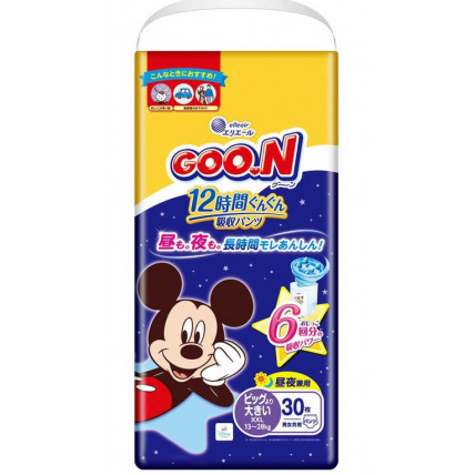 Goo.N Plus Disney Pieluchomajtki BIG 13-28 kg 30szt Goo.N Plus Disney Pieluchomajtki BIG 13-28 kg 30szt