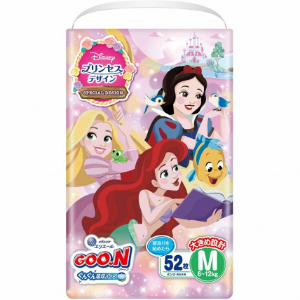 Goo.N Plus Princess Pieluchomajtki PM 6-12kg 52szt