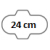 22 pcs. 24 cm - with wings