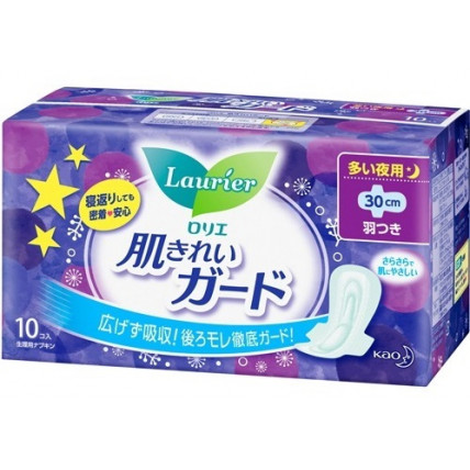 Laurier 4* nocne wkładki higieniczne z skrzydełkami 30cm 10szt