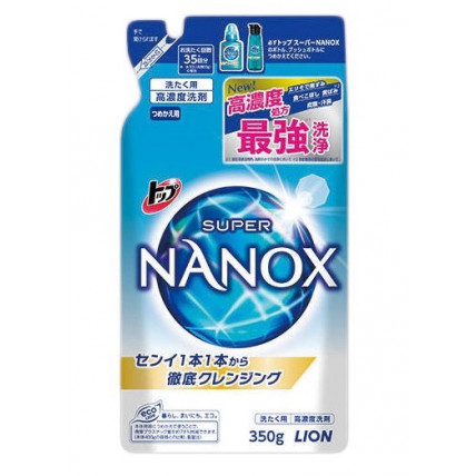 Lion Top Super Nanox high concentration laundry detergent liquid refill 350g