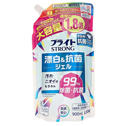Lion Bright Strong wybielacz tlenowy z działaniem antybakteryjnym, uzupełnienie 900 ml
