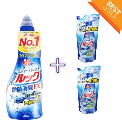 Lion środek czyszczący do toalety 450ml + 2 uzupełnienia po 350ml