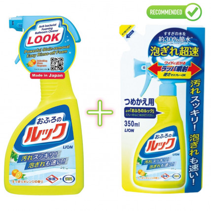Lion Środek czyszczący w sprayu do łazienki 400ml + uzupełnienie 350ml