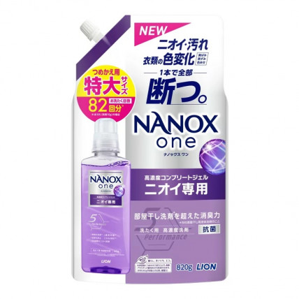 Lion Nanox One Płyn do prania tkanin, uzupełniacz 820g