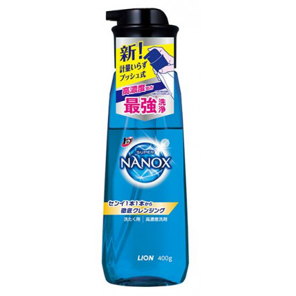 Lion Top Super Nanox Skoncentrowany płyn do prania, butelka z pompką 400ml