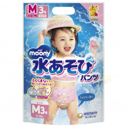 Moony Плавательные трусики для девочек PM 6-12кг 3шт