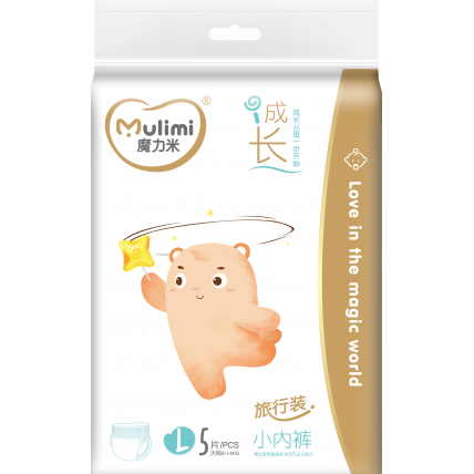 Pieluchomajtki (pull-up diapers) Mulimi PL 9-14kg 5szt Pieluchomajtki (pull-up diapers) Mulimi PL 9-14kg 5szt