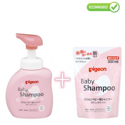 Pigeon Flower Szampon-pianka z środkiem pieniącym 350ml + wkład uzupełniający 300ml