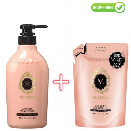Shiseido MA CHERIE nawilżająca odżywka do włosów 450ml + wkład uzupełniający 380ml