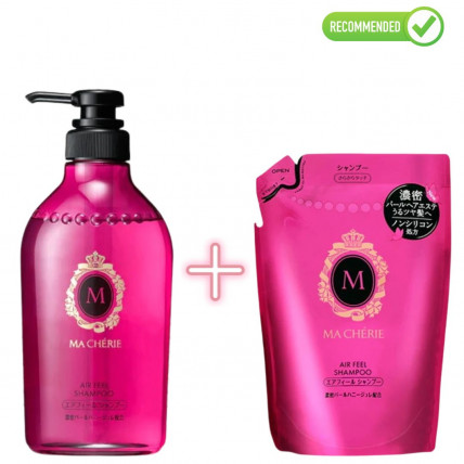 Shiseido MA CHERIE Szampon nadający objętość 450ml + uzupełniacz 380ml