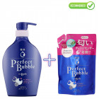 Shiseido Perfect Bubble Mydło do ciała o długotrwałym działaniu dezodorującym 500ml + uzupełnienie 350ml