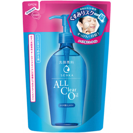 Shiseido Senka Olejek do demakijażu z kwasem hialuronowym, uzupełniacz 180ml