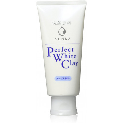 Shiseido Senka Perfect White Clay Pianka do mycia twarzy z białą glinką 120g