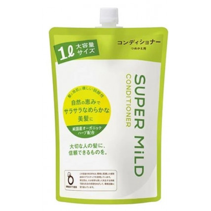 Shiseido Super Mild odżywka do włosów o zapachu ziół, wkład uzupełniający 1000ml