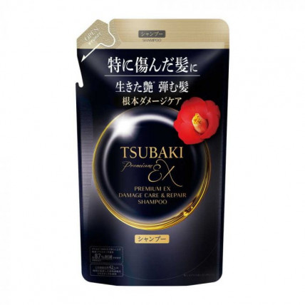 Shiseido Tsubaki Premium EX Odbudowujący szampon do zniszczonych włosów uzupełniacz 300ml