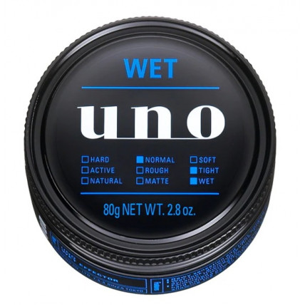 Shiseido Uno Wosk do włosów z efektem mokrych włosów 80g