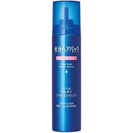 Shiseido Uruoi Nawilżająca nocna maska do włosów do włosów trudnych w układaniu 140g