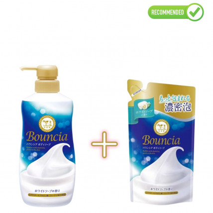 Cow Bouncia Płynne mydło do ciała 480ml + uzupełnienie 360ml