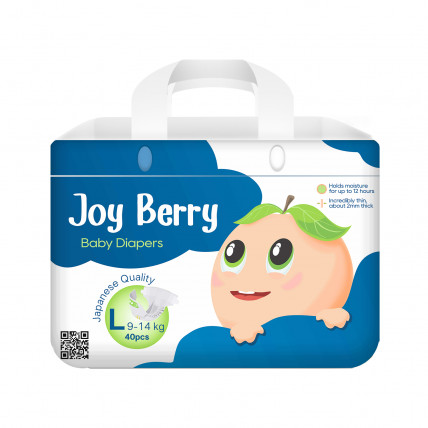 JoyBerry Pieluchy L 9–14kg 40szt
