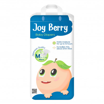 JoyBerry Pieluchy M 6–11kg 46szt