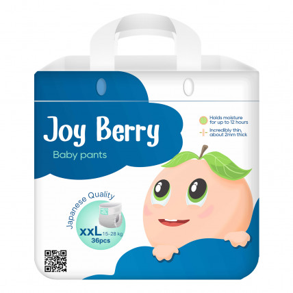 JoyBerry Pieluchomajtki PXL 12–17kg 38szt