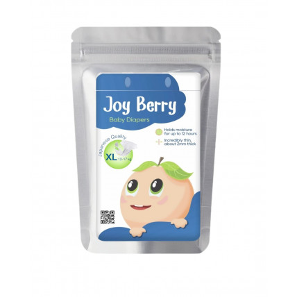 JoyBerry Pieluchy XL 12–17 kg próbka 3szt JoyBerry Pieluchy XL 12–17 kg próbka 3szt