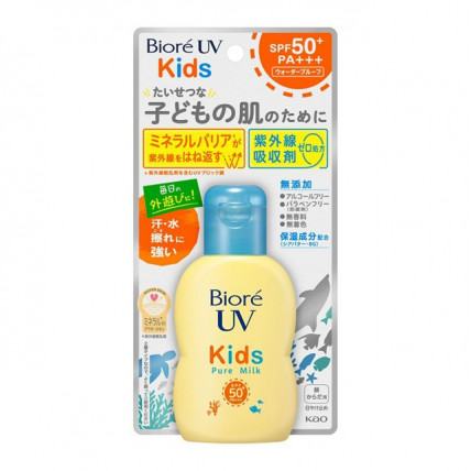 Biore UV SPF 50+ солнцезащитное, водостойкое, увлажняющие молочко для детей 70мл