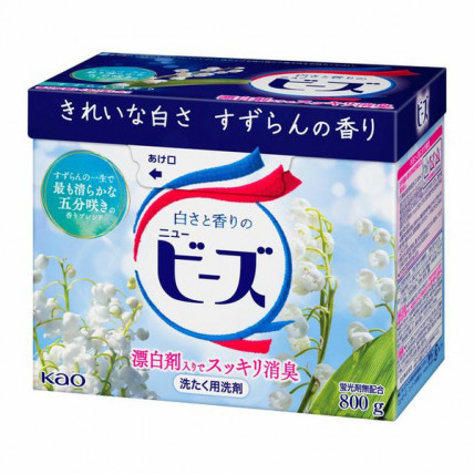 KAO New Beads Washing powder with bleach 800g KAO New Beads Washing powder with bleach 800g