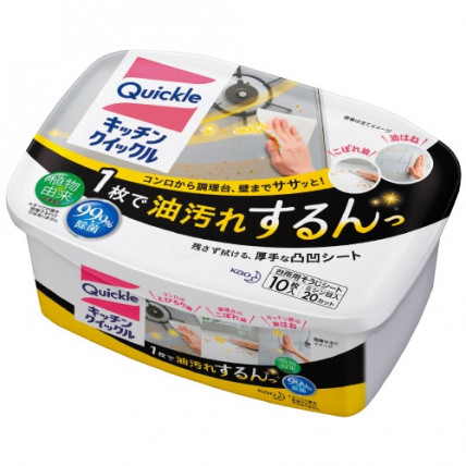 KAO Quick Le Wipes for kitchen cleaning 10pcs KAO Quick Le Wipes for kitchen cleaning 10pcs