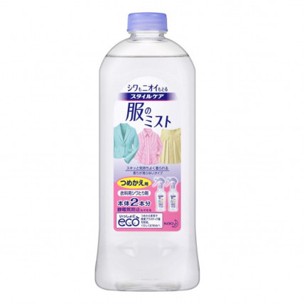 KAO Style Care Fabric spray with wrinkle-removing and antistatic effects refill 400ml KAO Style Care Fabric spray with wrinkle-removing and antistatic effects refill 400ml
