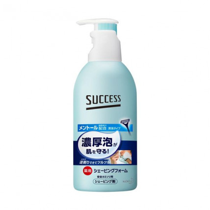 KAO Success Shaving foam with menthol 250g KAO Success Shaving foam with menthol 250g