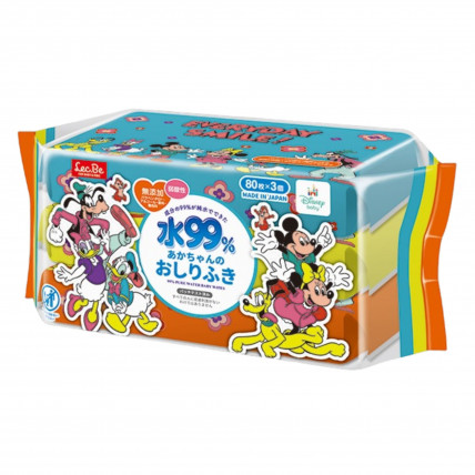 Lec.Be Chusteczki nawilżane 80szt × 3 opakowania