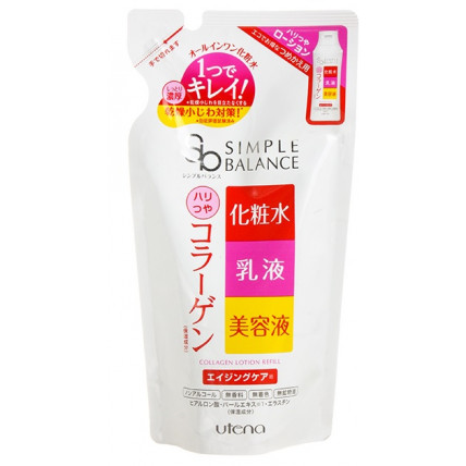 Utena Simple Balance Lotion-mleczko do twarzy z kolagenem, wkład 200ml